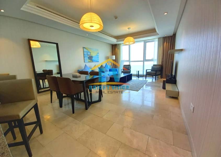 Full Sea View Fully Furnished  Elegant and Cozy 2 BHK In Corniche!