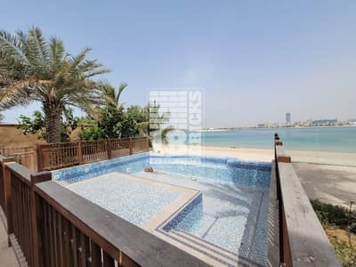 5 Bedroom Villa for Rent in Palm Jumeirah, Dubai - Beach Facing | Brand New | Private Pool & Jacuzzi