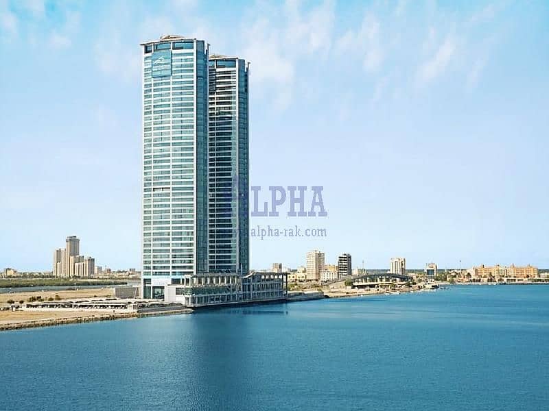 2 Julphar Towers Office - Unfurnished - Lagoon View