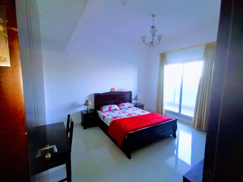 5 Furnished Spacious One Bedroom | Wide Double Balcony