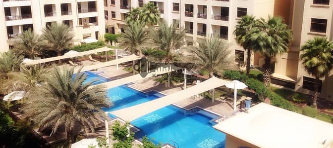 شقة 2 غرفة نوم للايجار في الممزر، دبي - شقة في ذا سكوير الممزر 2 غرف 55000 درهم - 4516094