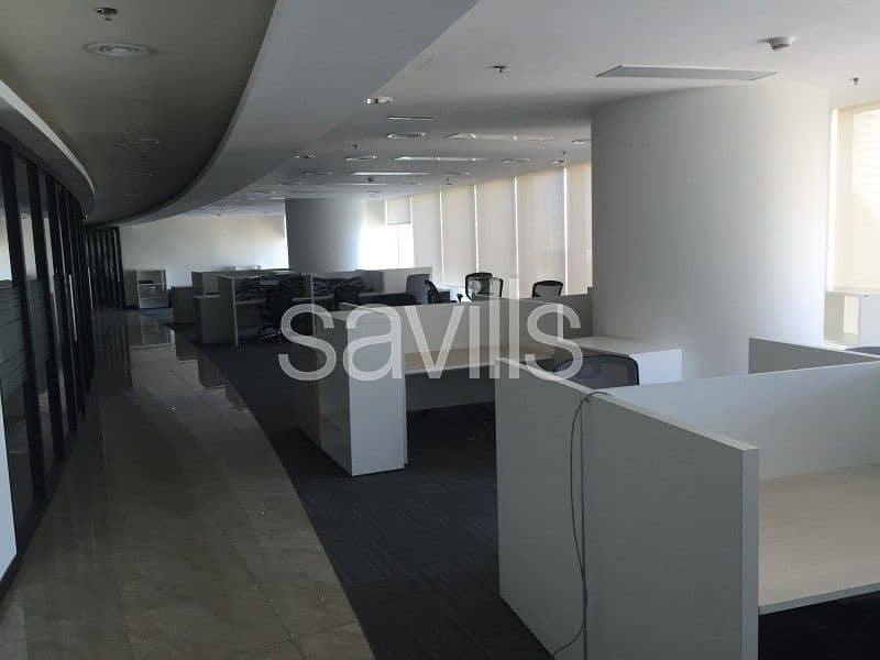 Fully fitted office in Sky Tower for Lease in High Floor