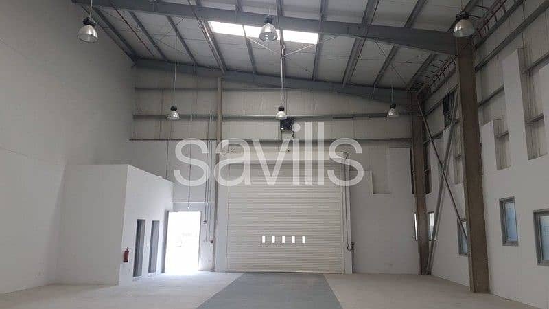 New warehouse and offices for lease in Mussafah.