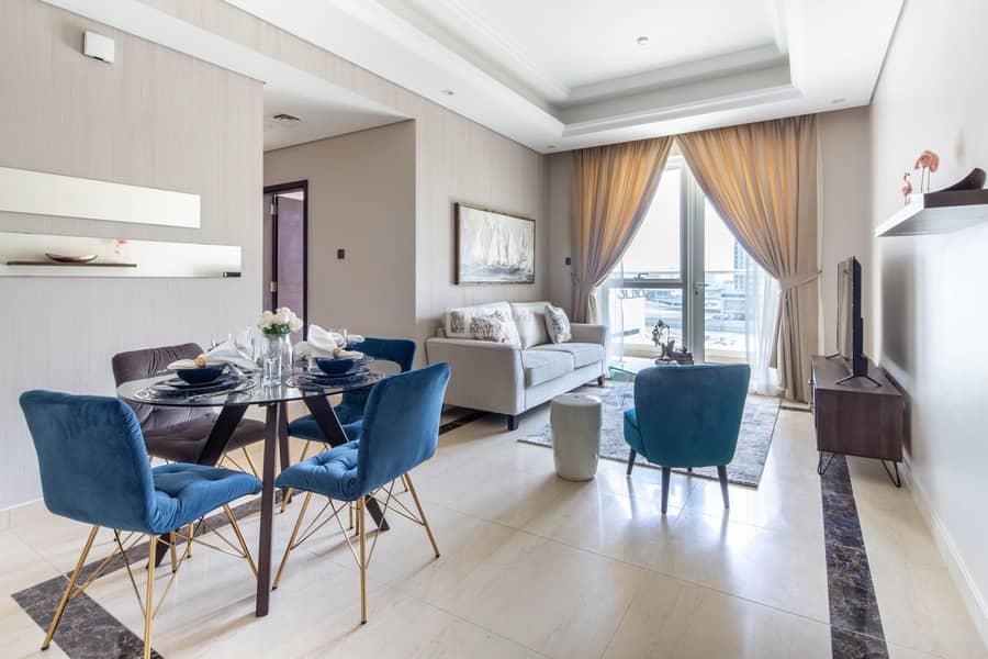 位于迪拜市中心，莫瑞文公寓 1 卧室的公寓 1350000 AED - 5449710