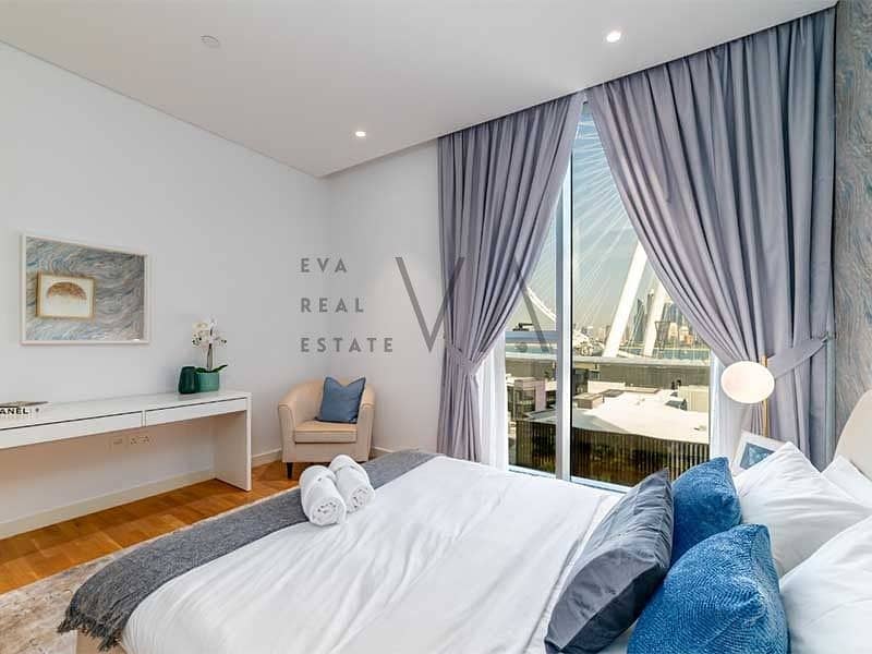 Furnished | Sea and Dubai Eye View |