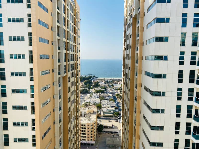 2 bhk partial sea view biggest size in Ajman one tower