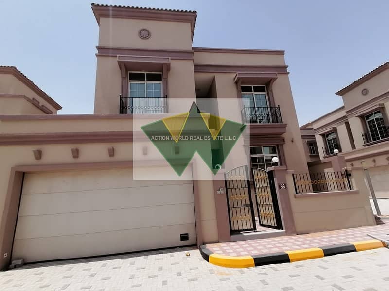 Fabulous 4 Mastr Bedroom Villa in Compound  with Maid And Driver Room