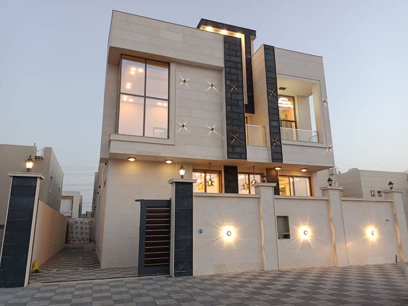 EUROPEAN STYLE VILLA FOR RENT 5 BADROOMS WITH MAJLIS HALL IN (AL YASMEEN) AJMAN RENT 75,000/- AED YEARLY