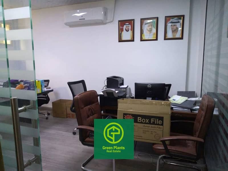 Al Qusais prime location 2,400 sq. Ft warehouse with built in ready air condition offices