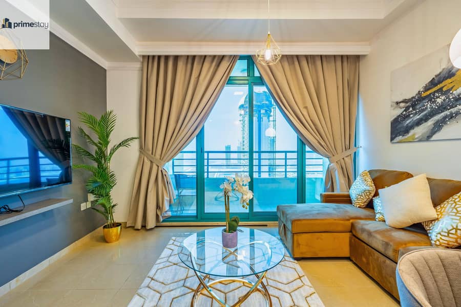 位于迪拜码头，滨海皇冠塔楼 1 卧室的公寓 18000 AED - 5082404