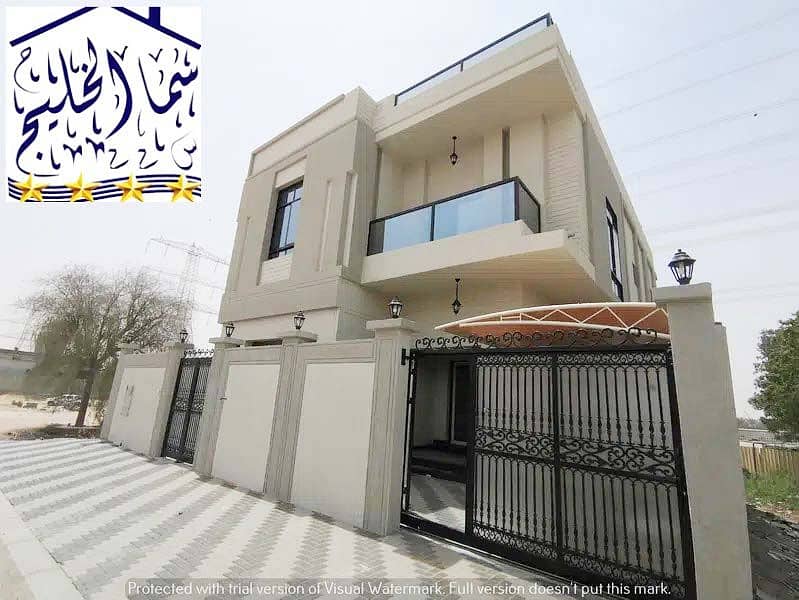 New villa, the first inhabitant, at the price of a snapshot, close to a main street, in front of Al-Rahmaniya neighborhood.