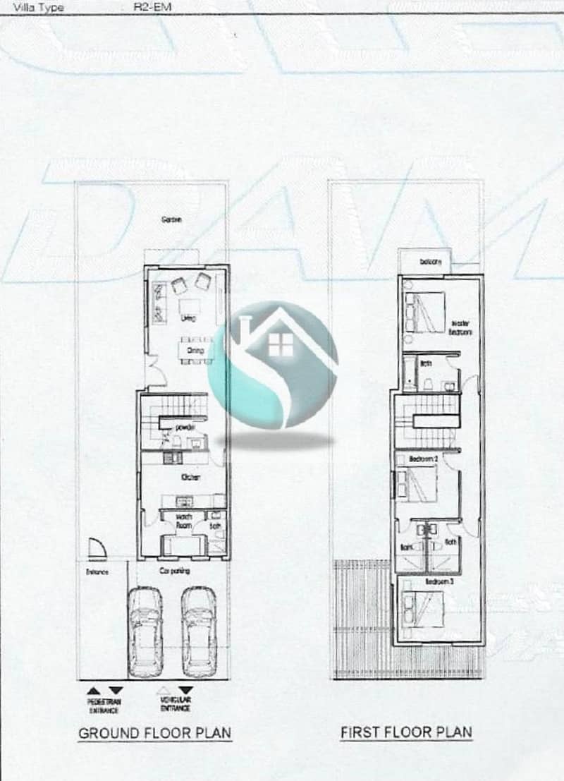 تاون هاوس في فاردون،(أكويا من داماك) داماك هيلز 2 3 غرف 744999 درهم - 5323891