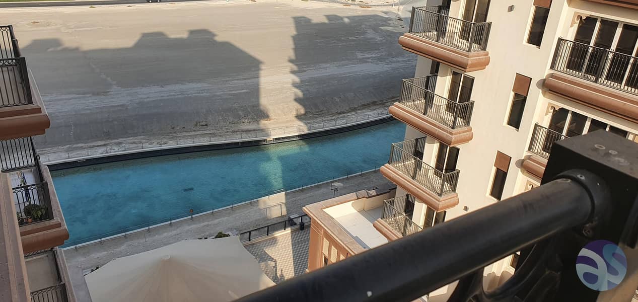 شقة في طراز أندلسي إسباني،مساكن القناه المائية غرب،مدينة دبي الرياضية 1 غرفة 42000 درهم - 5396802