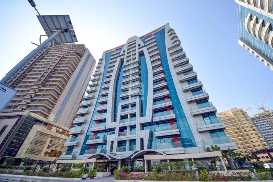 شقة في برج القناة 2 مدينة دبي الرياضية 1 غرف 650000 درهم - 4460828