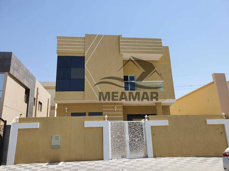 Chance, villa with excellent finishing 5 master bedrooms freehold for all nationalities for sale in alyasmeen area in ajman.