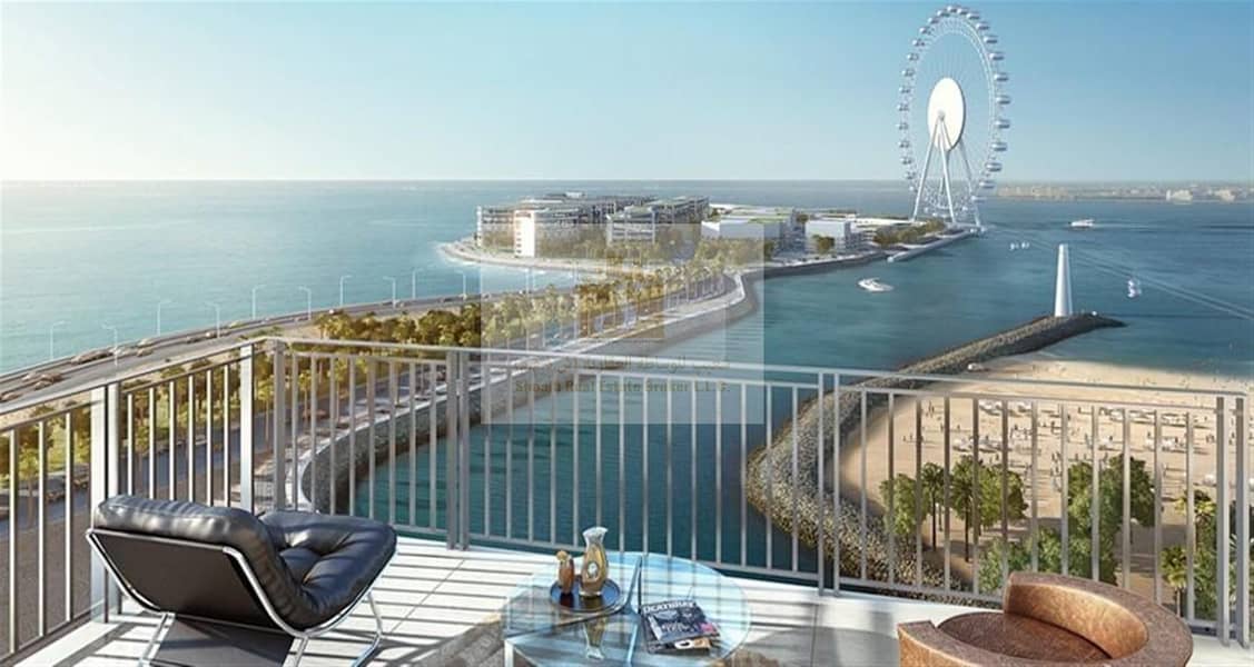 52/42 TOWER 1 | VACANT 2BR FOR SALE 02 SERIES  | PANORAMIC  VIEW OF THE  OCEAN DUBAI EYE