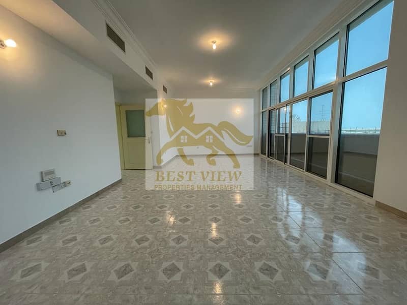 Spacious 3 Bedrooms apartment with Car Parking in khalidiyah near corniche.