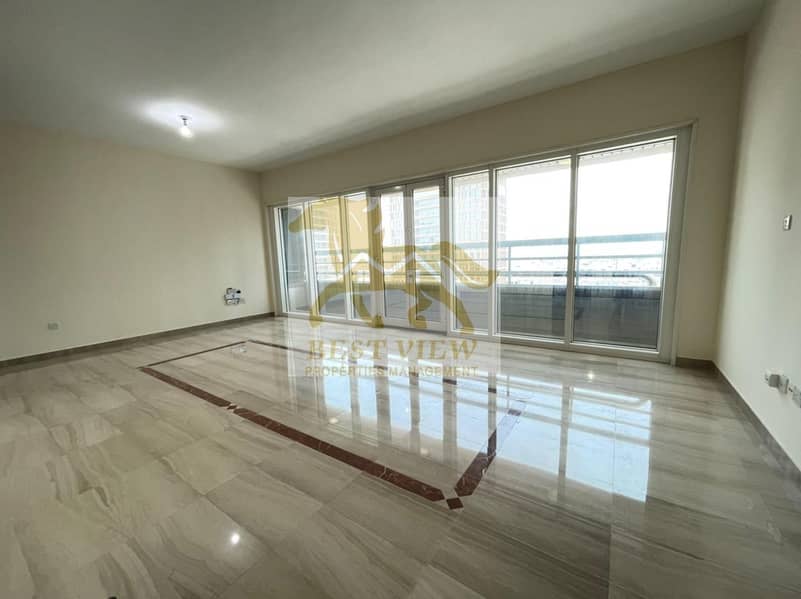 Spacious 3 Bedrooms apartment with maids room with car parking in nice location.