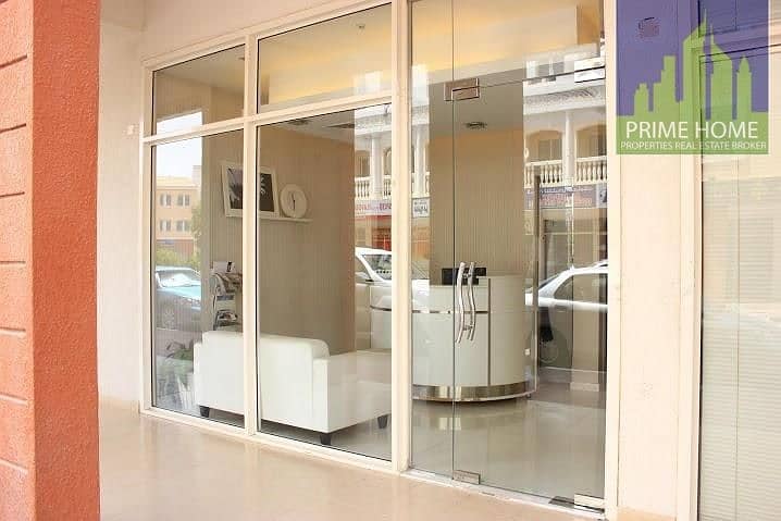 2 Rented on 60000  aed.  947 sq feet net shop for  sale.