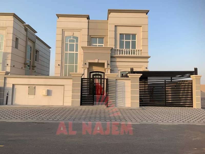 A villa for sale in the emirate of Sharjah is new With electricity, water and all services. Central air conditioning. . .