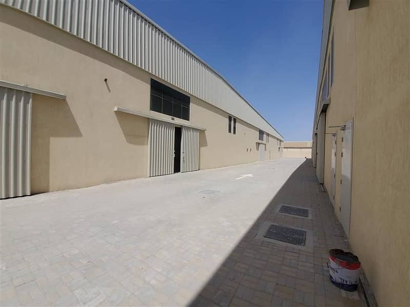 BRAND NEW WAREHOUSES DIFFERENT SIZE INDTISTRIAL AREA 12. PER SQFT 27 AED.