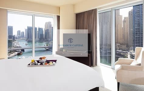 Hotel Apartment for Sale in Dubai Marina, Dubai - Serviced / All bills included / High floor