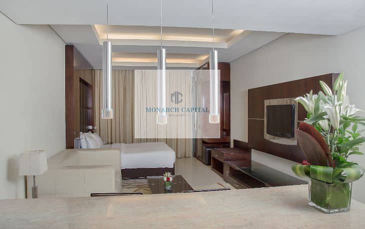 位于迪拜互联网城，第一媒体大厦 1 卧室的酒店式公寓 102000 AED - 4970727