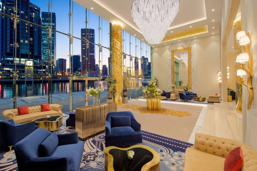 Stunning Furnished Studio with Burj Khalifa & Canal View