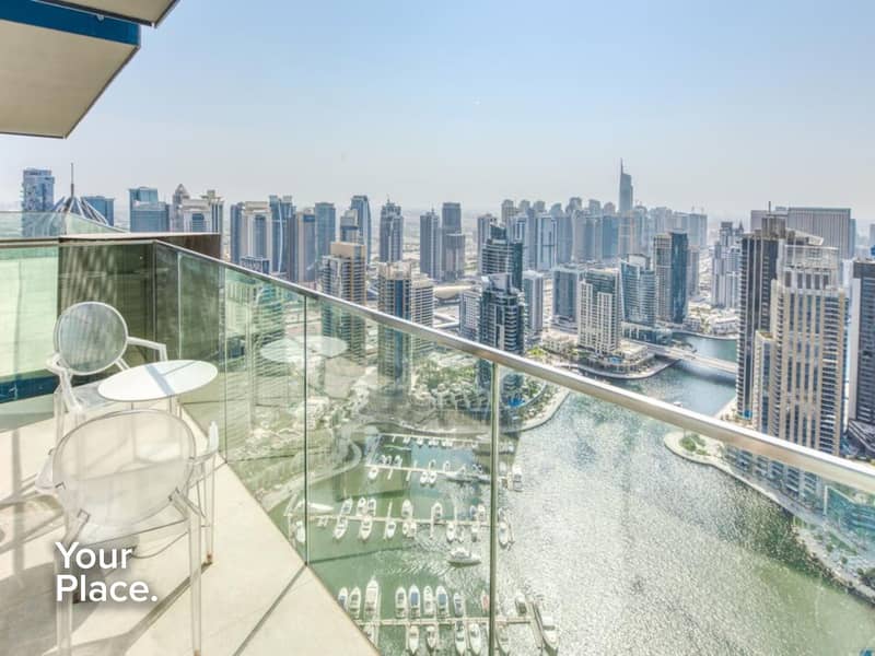 位于迪拜码头，滨海之门，滨海之门1号 1 卧室的公寓 2300000 AED - 5149452