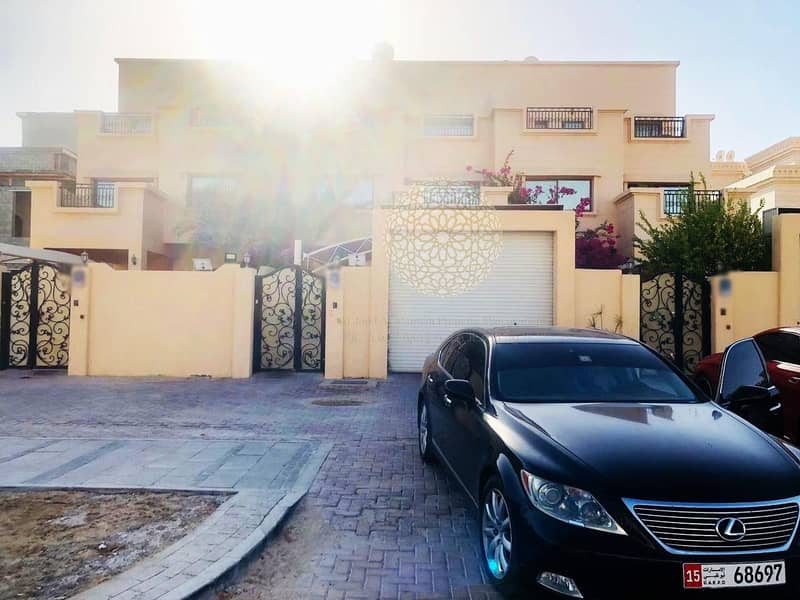 IMPRESSIVE 4 MASTER BEDROOM SEMI INDEPENDENT VILLA WITH SWIMMING POOL FOR RENT IN KHALIFA CITY A