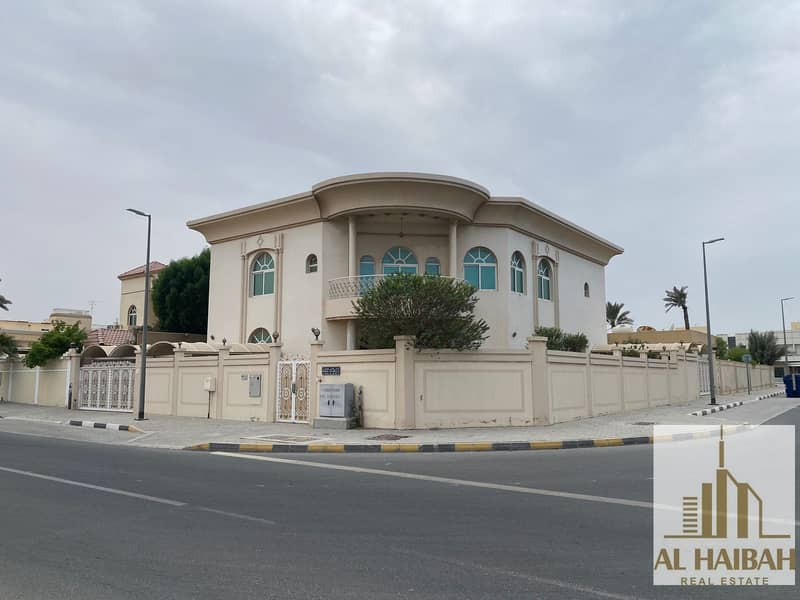For sale a two-storey villa, Al-Tarfa area, the corner of two continental streets