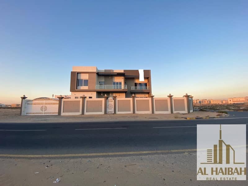 For sale a new two-story villa in Al Hoshi, a very special location near Al Nouf and close to the main street