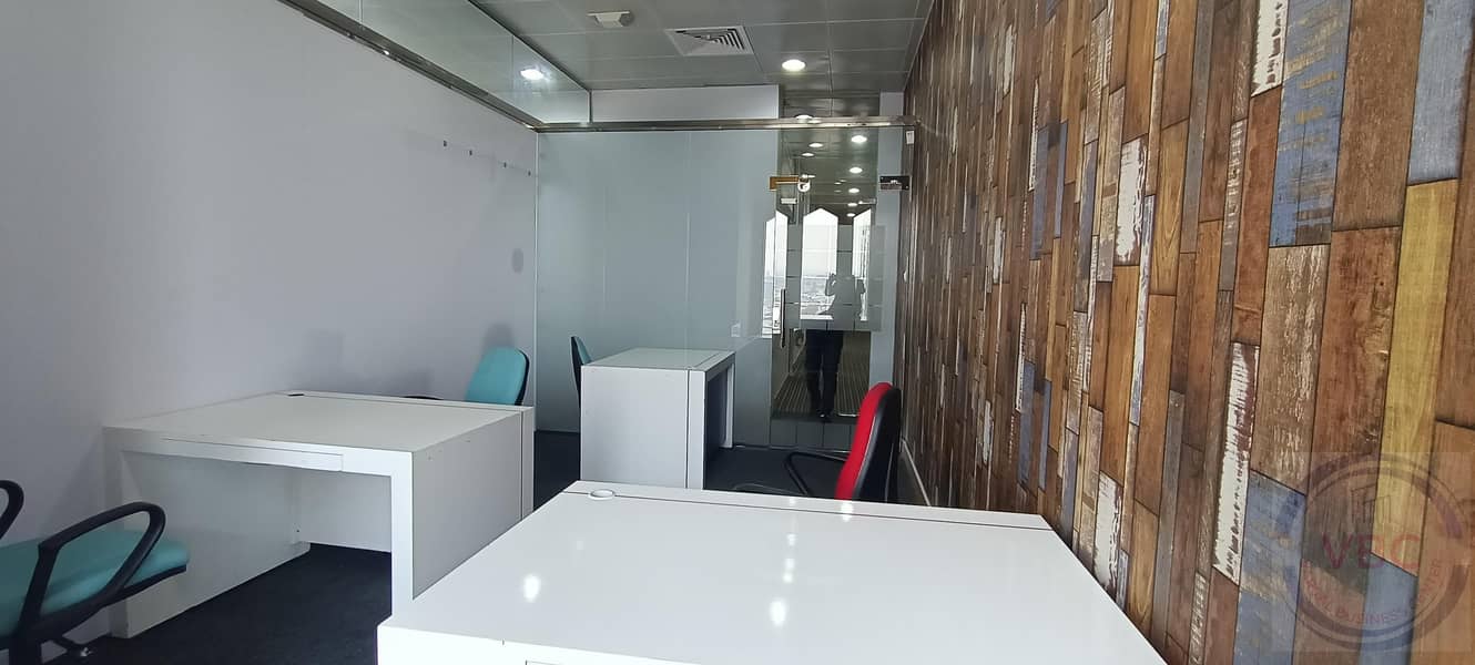 AED 27,000  Yearly ! Fully Furnished Office ! Chiller Free