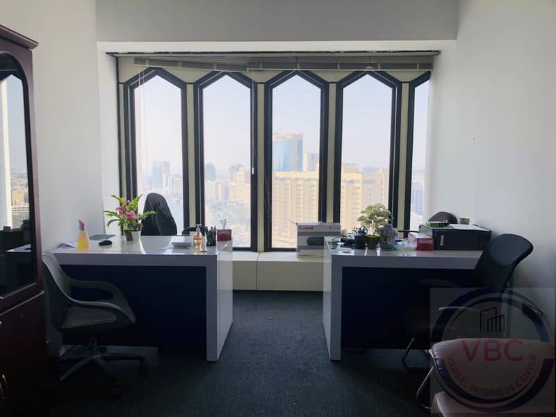 Fully Furnished 201 Sq ft office with view for 24,999/ year