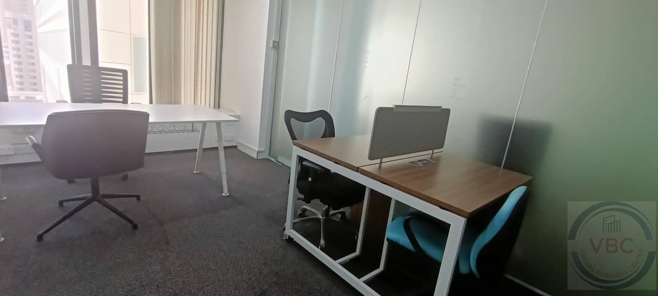 Fully Furnished 100 sft office availabe for only AED 1500 monthly