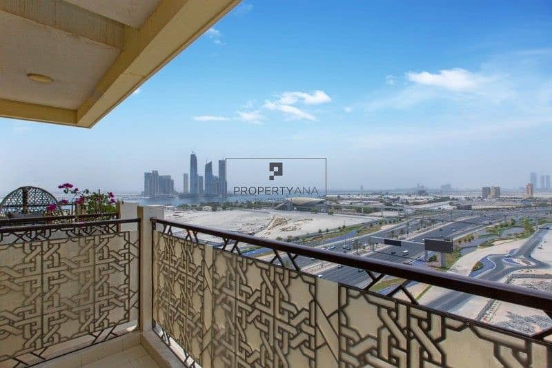 2 Stunning View|2BR +Maids Room| Fully Furnished in Al Jadaf