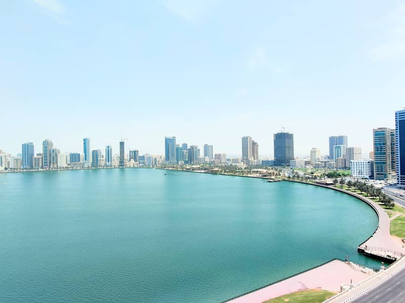 Lake View/Free Parking,Month,H. C/ Luxury All Master 3-BR with Maids,Balcony,Wardrobes/ At Buhaira Corniche