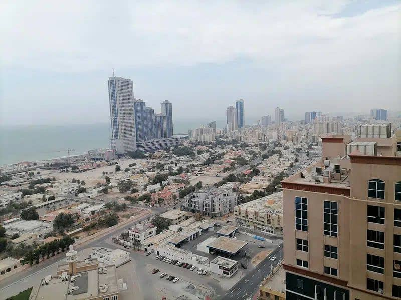 Sea view Two Bedroom  With Two Balcony with Parking For Rent In Ajman One Towers