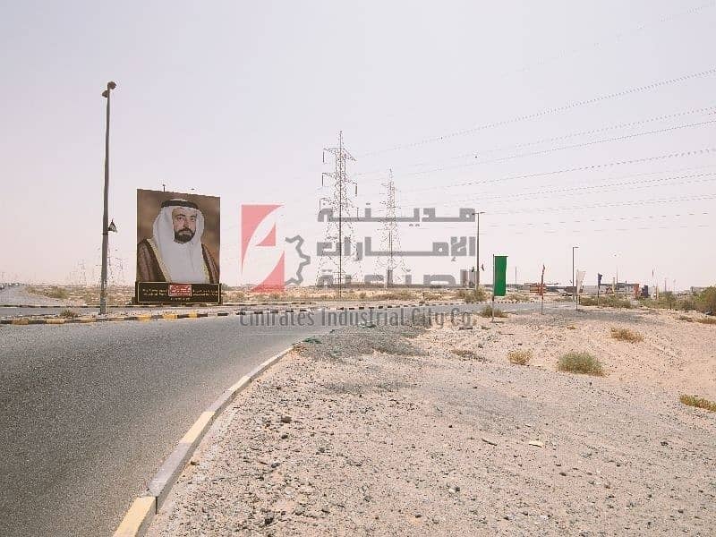 own for Only 80 AED/sq. ft  - Fully Developed Industrial Plot