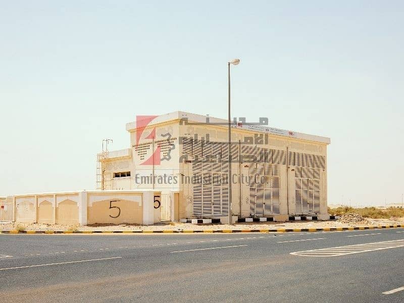 3 own for Only 80 AED/sq. ft  - Fully Developed Industrial Plot