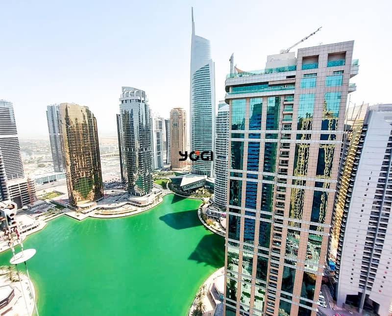 Fully Fitted Office | High Floor | Lake & Dubai Marina  View