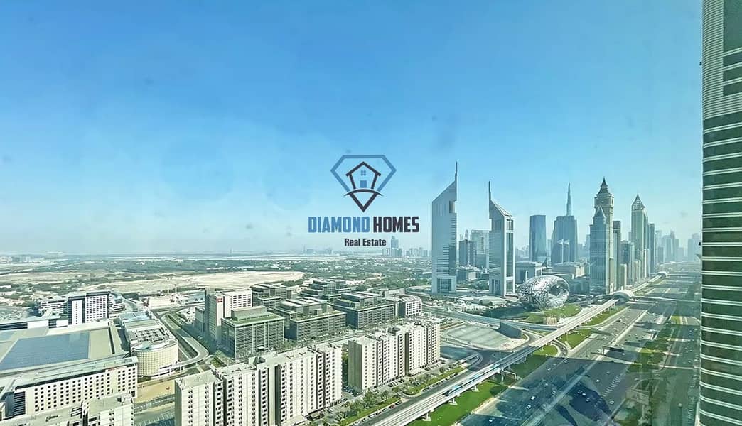 位于谢赫-扎耶德路，公园广场大楼 2 卧室的公寓 120000 AED - 5390617