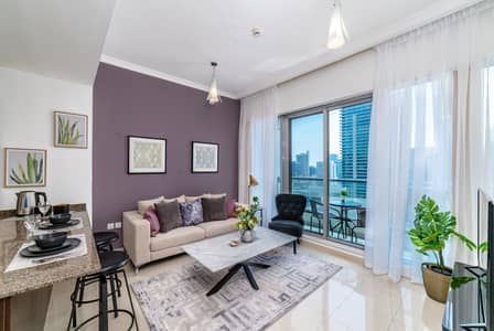 1 Bedroom Apartment for Rent in Dubai Marina, Dubai - Stylish Apartment across the beach