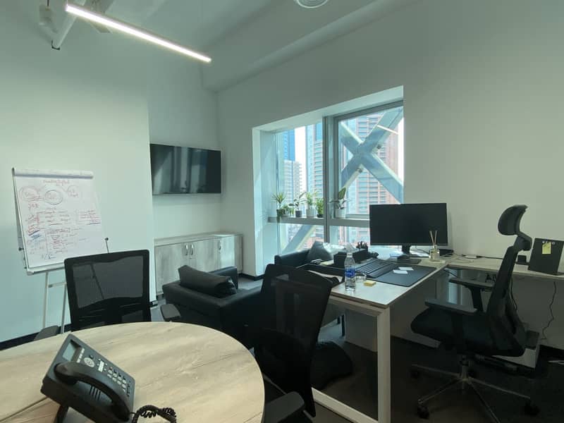 Private Spacious office with breath taking view near Metro