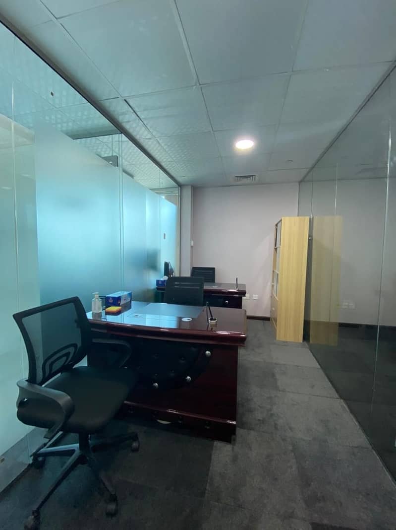 4 FULLY SERVICED OFFICE | FREE DEWA CHILLER | BUSINESS BAY