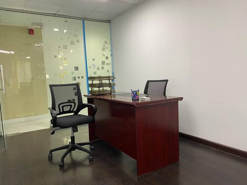 6 FULLY SERVICED OFFICE | FREE DEWA CHILLER | BUSINESS BAY