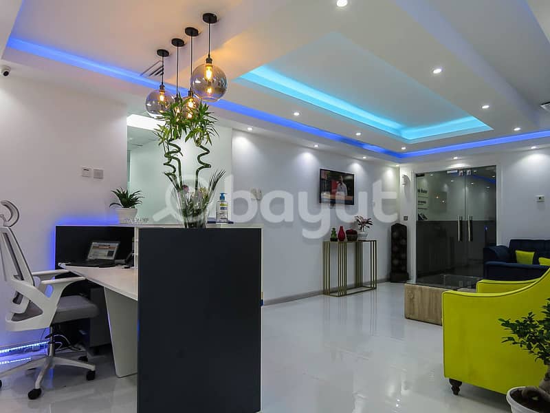 10 Fully Furnished And Serviced Office | Al Musalla Tower | Near Metro