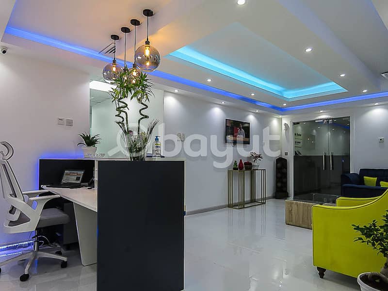 7 Stunning Flexi Desk Office | Fully Serviced | Al Musalla Tower