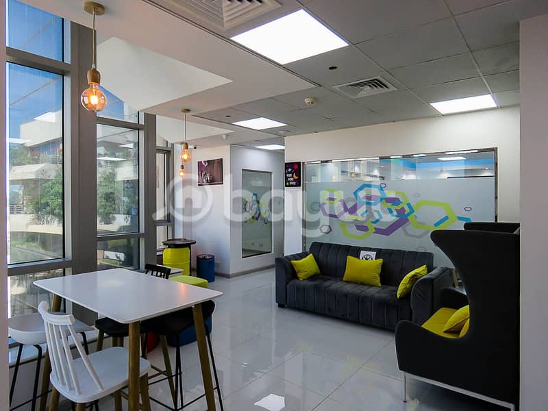 3 Brand New Fully Furnished Office | Swimming Pool View | Near Metro