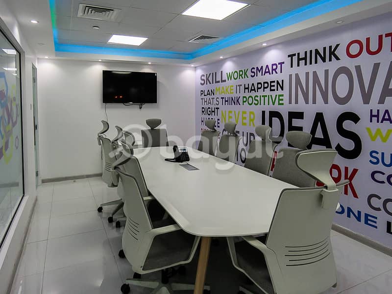 2 Flexi Desk Office For Rent | Al Musalla Tower | Bur Dubai